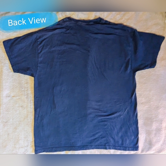 Hanes BEEFY Tee size 2XLT, GUC navy colour crew neck t shirt - Picture 9 of 10